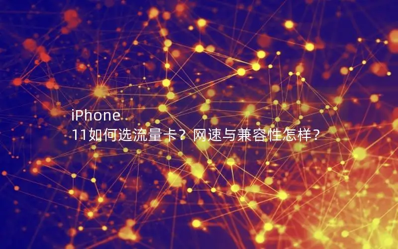 iPhone 11如何选流量卡？网速与兼容性怎样？