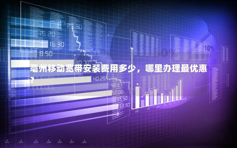 亳州移动宽带安装费用多少，哪里办理最优惠？