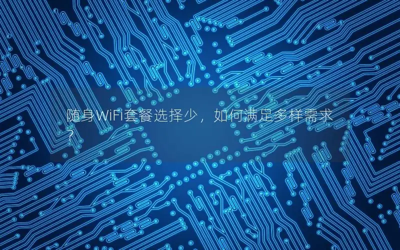 随身WiFi套餐选择少，如何满足多样需求？