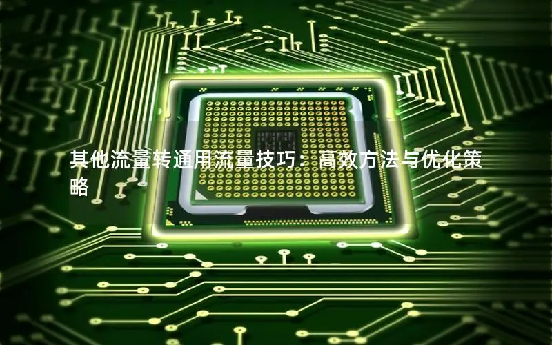 其他流量转通用流量技巧：高效方法与优化策略