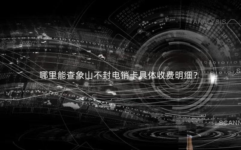 哪里能查象山不封电销卡具体收费明细？