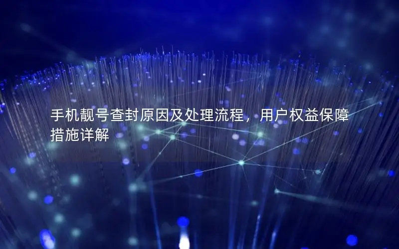 手机靓号查封原因及处理流程，用户权益保障措施详解