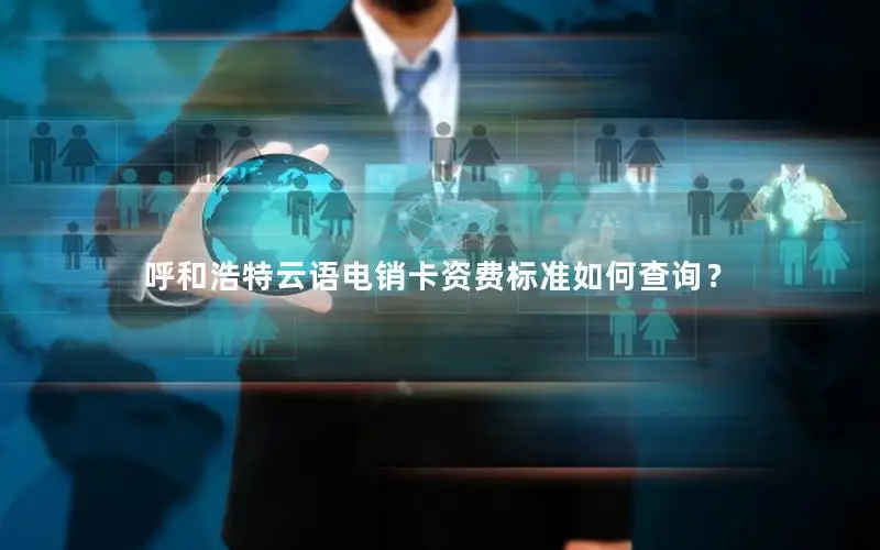 呼和浩特云语电销卡资费标准如何查询？