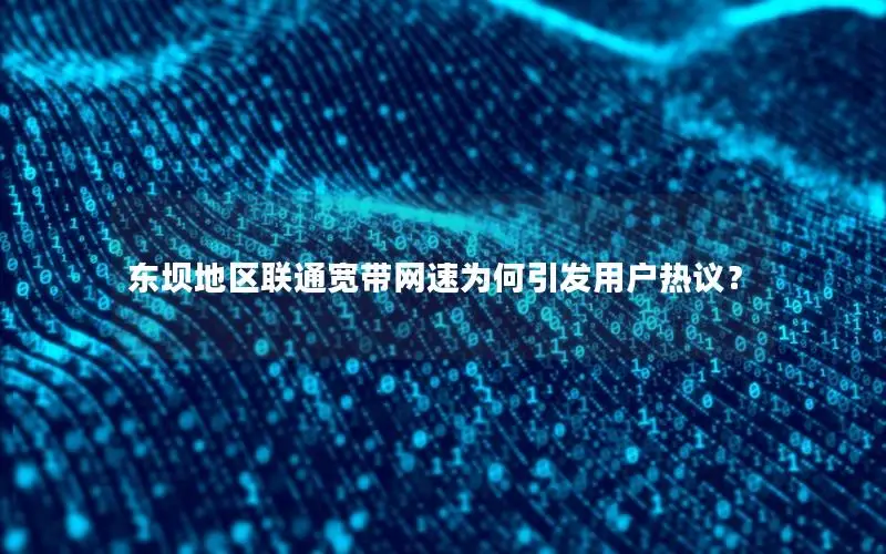 东坝地区联通宽带网速为何引发用户热议？