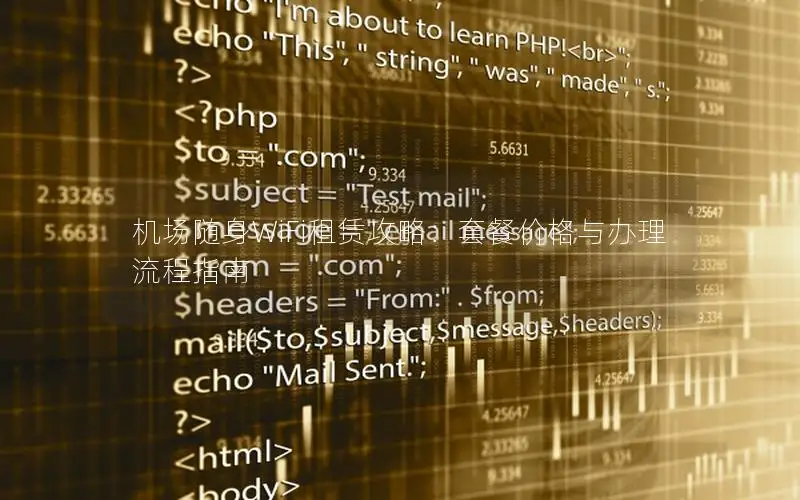 机场随身WiFi租赁攻略：套餐价格与办理流程指南