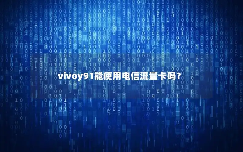 vivoy91能使用电信流量卡吗？