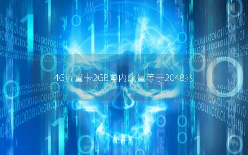 4G流量卡2GB国内流量等于2048兆
