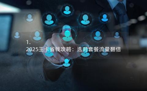 1. 2025王卡省钱攻略：选对套餐流量翻倍